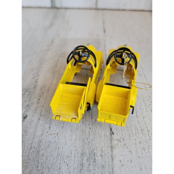 Hallmark 1997 Murray dump truck yellow ornament Xmas set - Picture 6 of 7